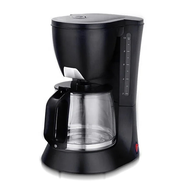 Оптовая продажа согревающая тарелка для приготовления кофе 1 2 л с постоянным фильтром автоматическая капельная Кофеварка