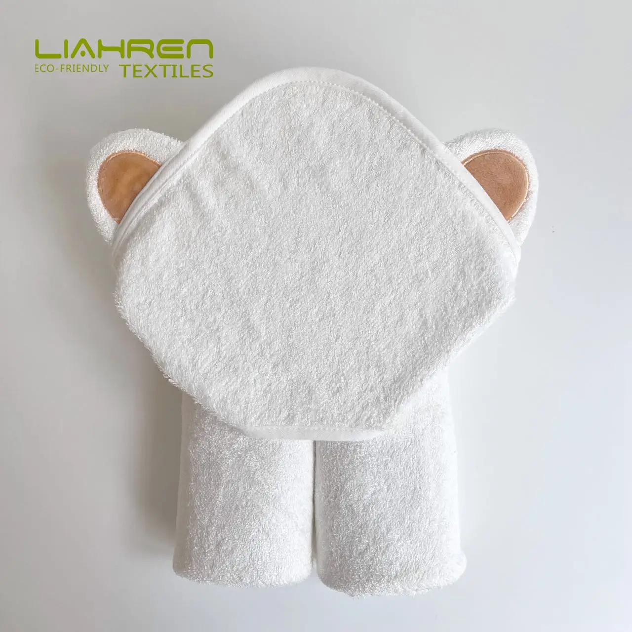 China wholesale 500GSM hooded baby towel organic bamboo bath towel colorful bear ear design bamboo hooded towel for children