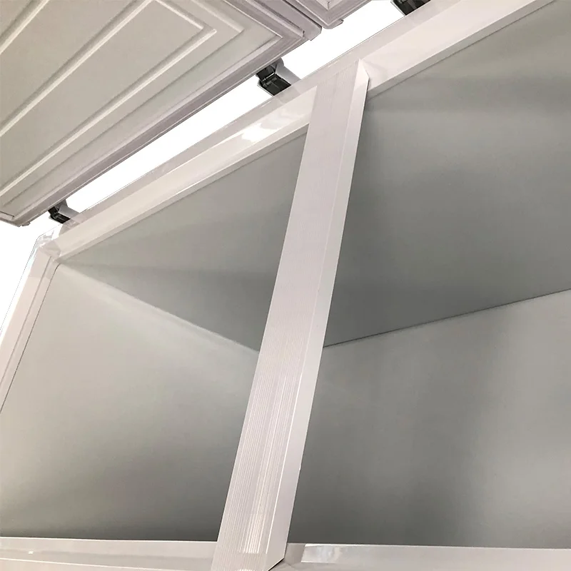 2020 Best Popular Comercial Freezers Horizontal Freezer Big Handle Chest Refrigerator Electric Compressor R134a Double Doors 160