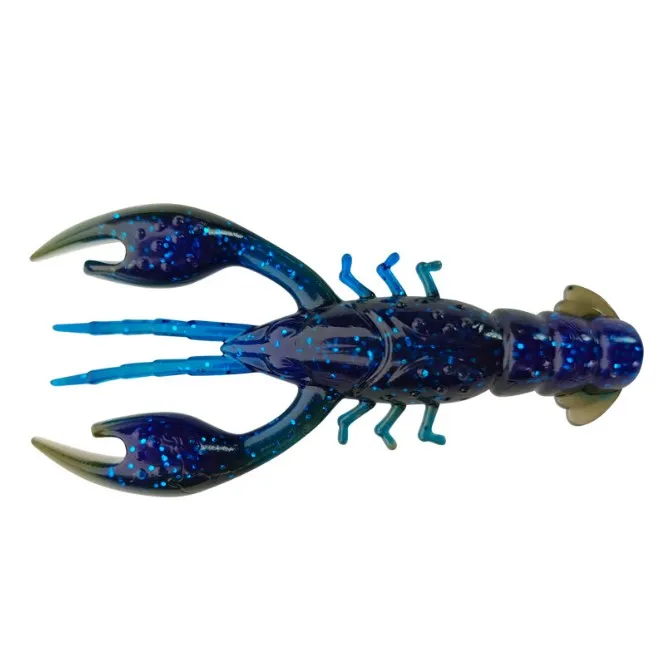 Fishing Tackle 2.5 Inches Eco friendly TPR Crawfish Soft Bait Fishing Floating Swing Shrimp Lure Sea Bass Fishing Lure