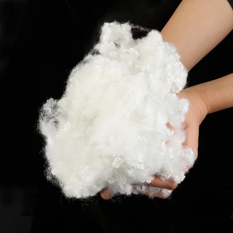  No Fluorescence STuffing Materials 3D 7D 15D Polyester Staple Fiber Filler With GRS
