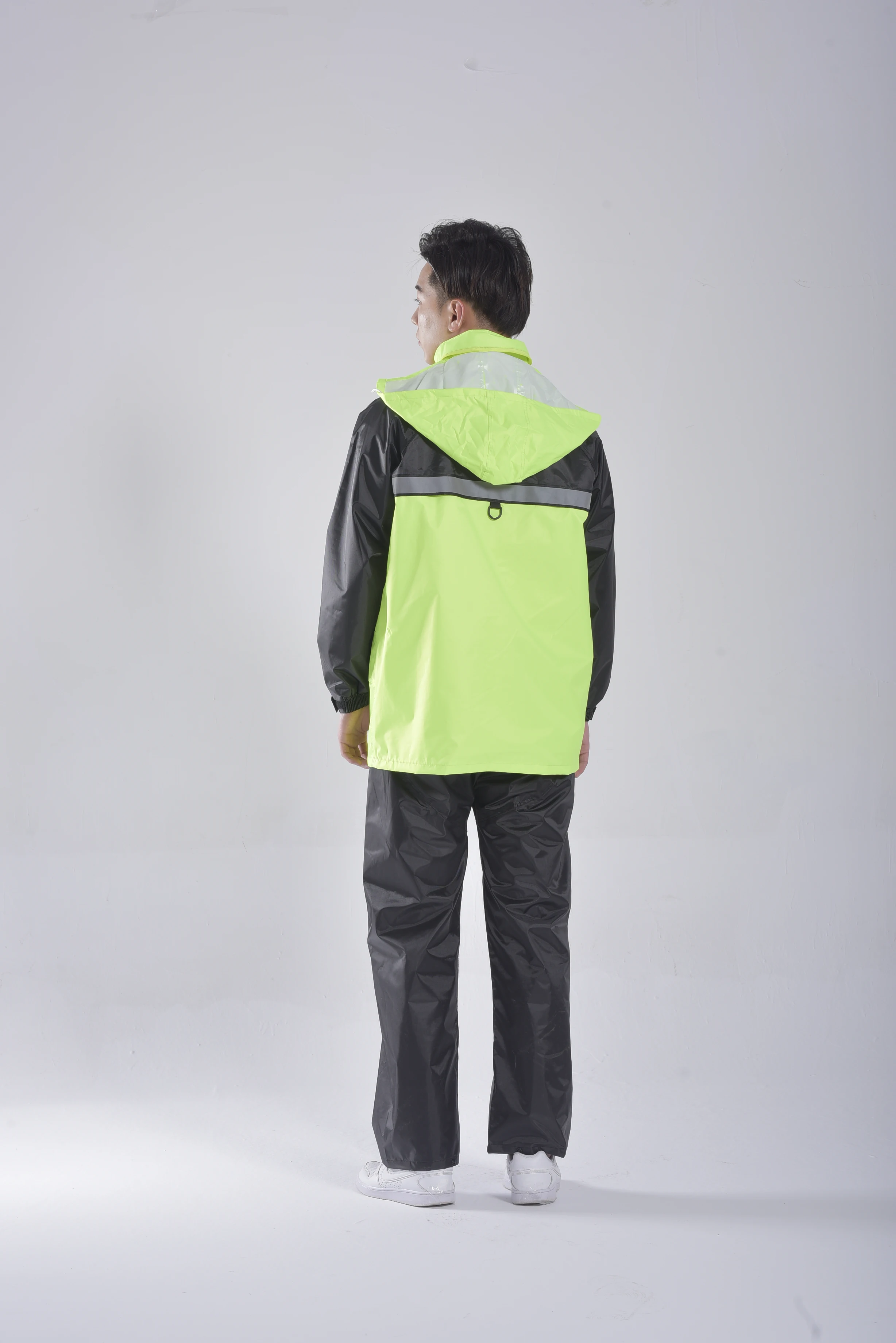 Fashion polyester raincoat waterproof raincoat for motorbike and take away fast food