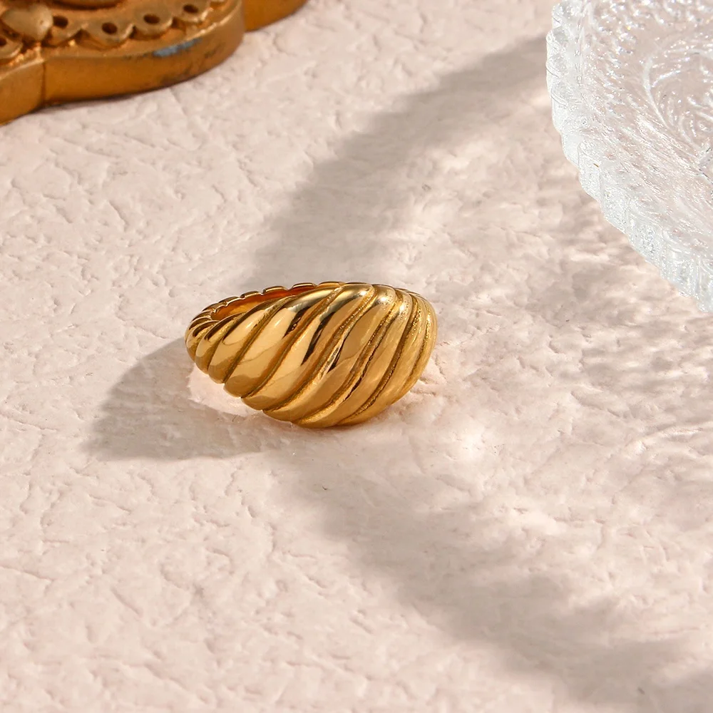 Dreamshow полые кольца в форме сердца из нержавеющей стали позолоченные для всех пальцев