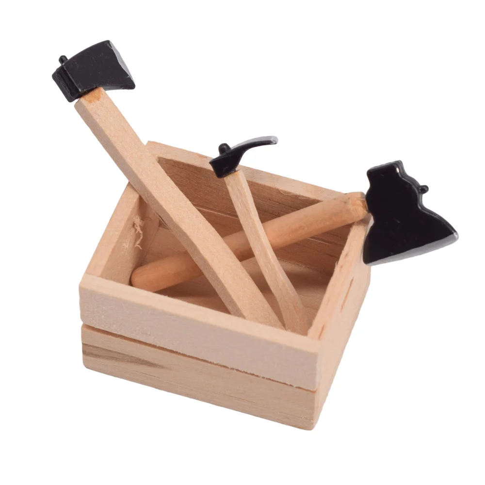 3PCS Mini Axe & Hatchet & Pick Axe Tool for 1/10 RC Carwler Car Decorations Traxxa s TRX4 Axial SCX10 II Tamyia CC01 D90 D110