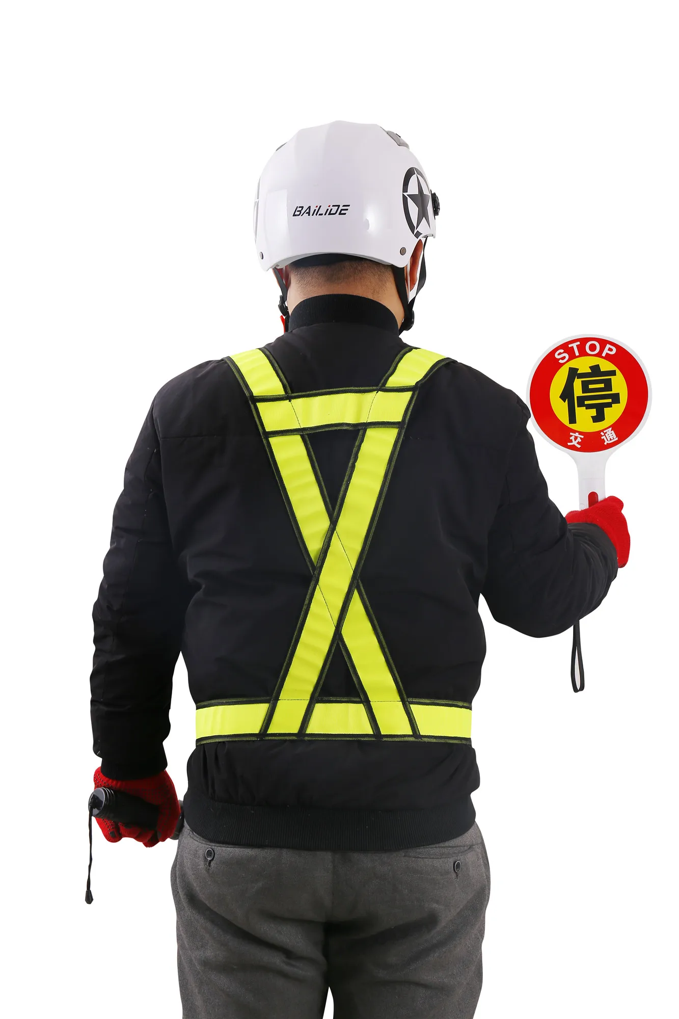 2021 New Style Fluorescent Green Color Reflective Elastic Strap Safety Vest Belt For Outside Running Safety Reflective Vest