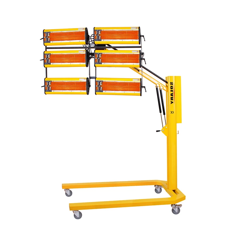 B6EA infrared paint dryer lamp paint curing lamp 6000W shortwave ir lamp for auto paint drying