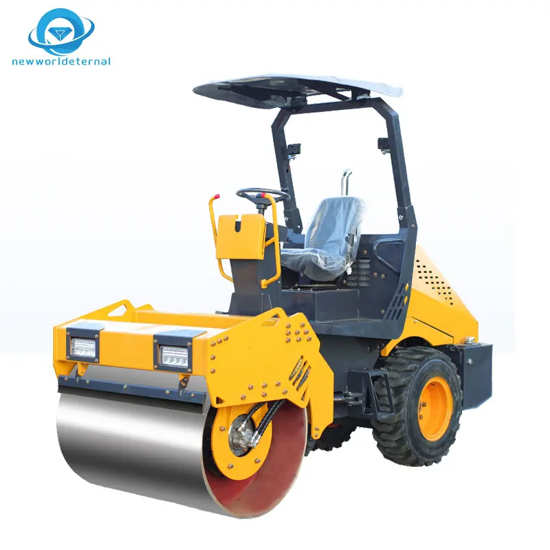 Small circuit crimping machine single steel wheel road groove compaction Fully hydraulic circuit press