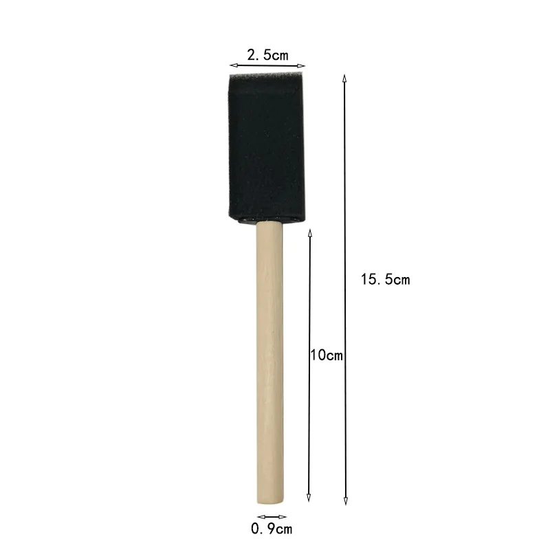 Wooden Handle Car Detailing Air Vent Sponge Brush Car Grille Cleaner Auto Detailing Cleaning Brush