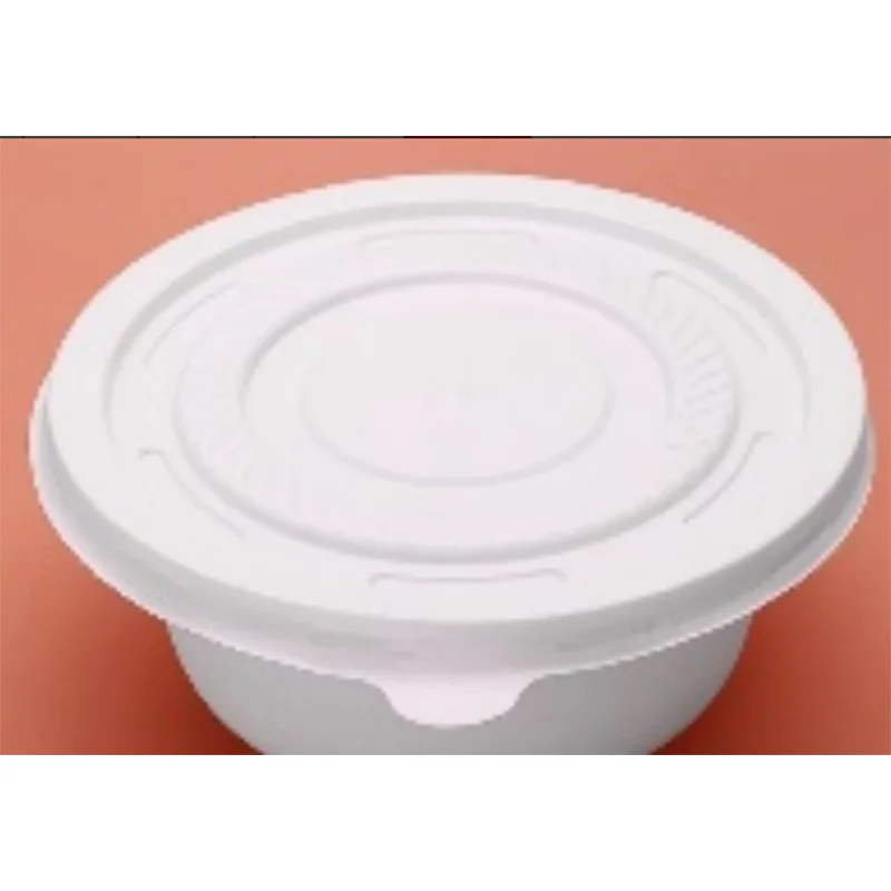 Customized disposable corn starch salad bowl, environmentally friendly and biodegradable tableware