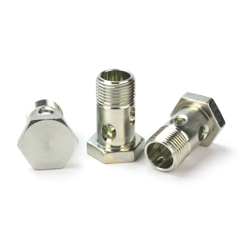 DIN 7643 Type Banjos Compression Couplings Hollow Screws For Ring