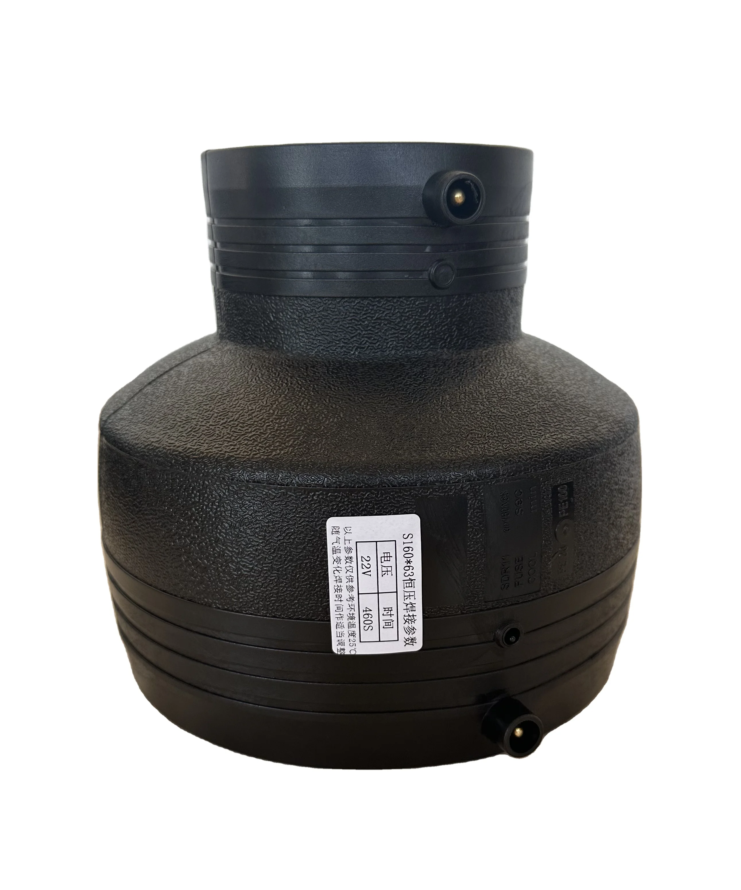 Оптовая цена производитель ISO стандарт HDPE фитинги для электрофузионных труб Dn160 * 63 SDR11