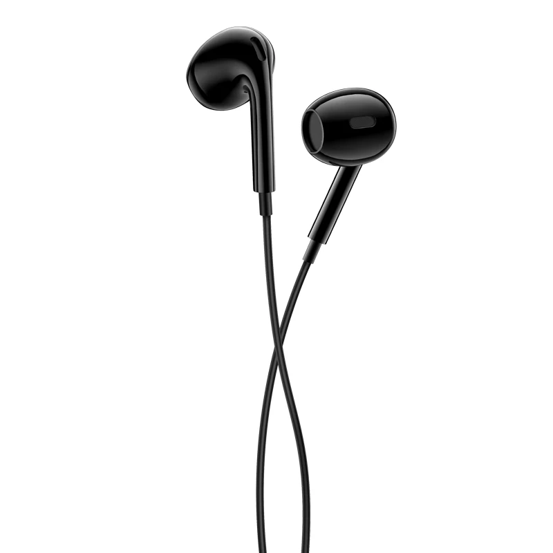 KAKU/KAKUSIGA New arrival Type-C plug Earphone ABS+TPE handfree headphones headsets wired earphone with mic