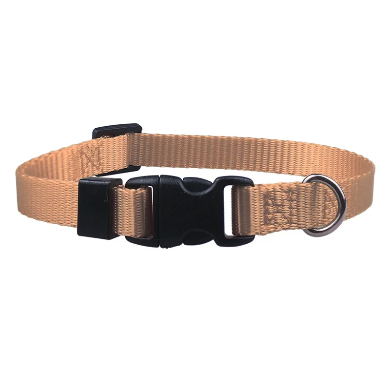 Puppy collars for small dogs Nylon Dog Collars Adjustable Classic Solid Color True Dog Collar Pet Essentials S (1.0cm*17.5~26cm)