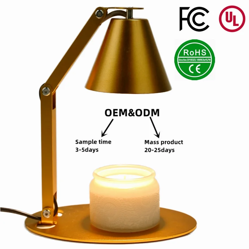 ECO-FRIENDLY Adjustable Foldable scented Yankee candle wax warmer lamp Lantern with timer Heat Melting for Home room decor gift
