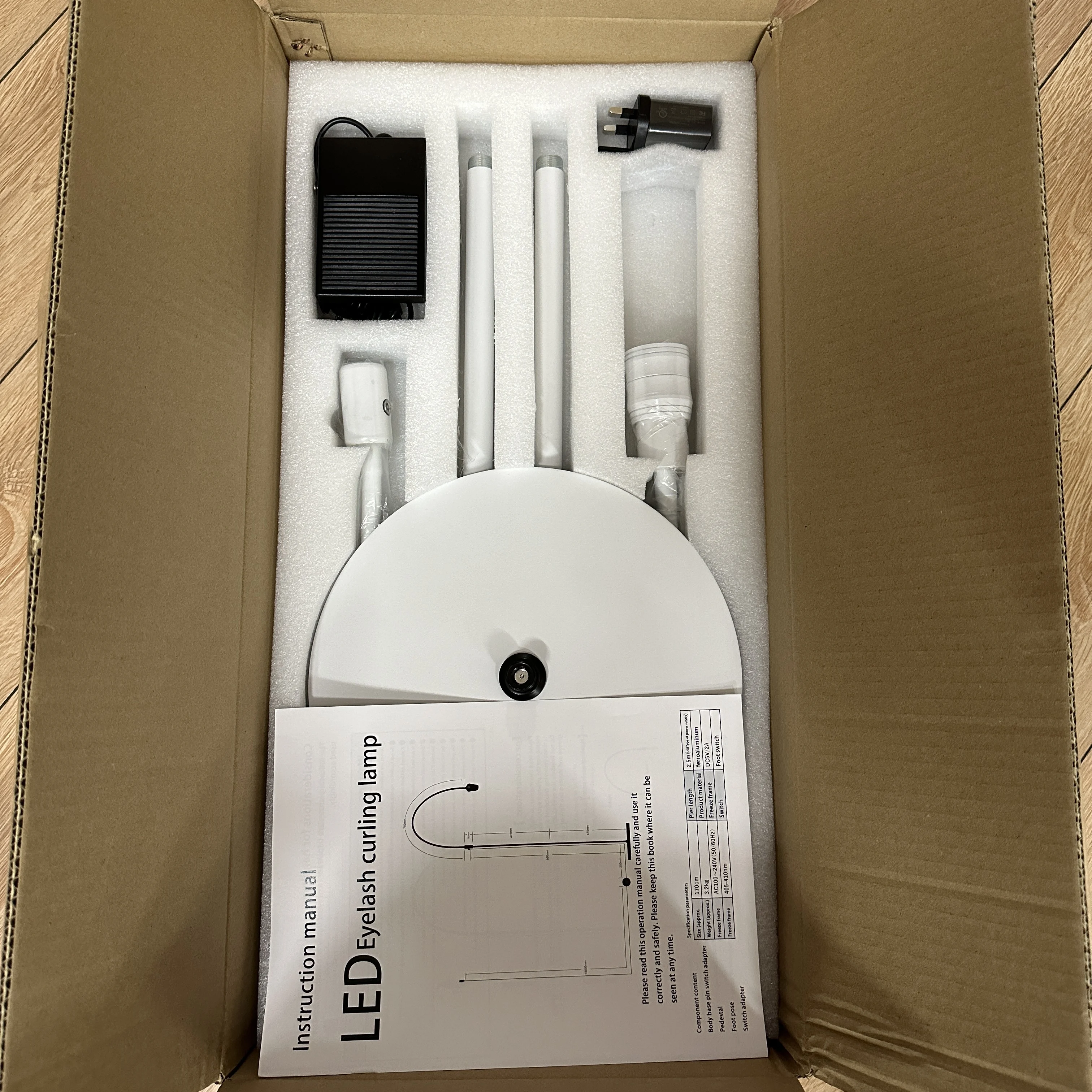 Wholesale Led UV lash lamp for eyelash extensions foot pedal switch eyelash extension UV beauty lamp Fast Curing UV eyelash lamp