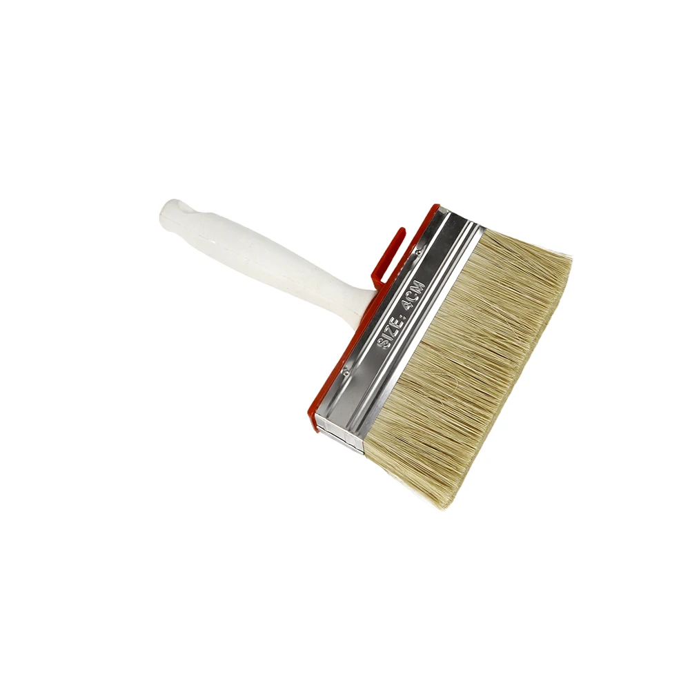 Industrial Grade DIY Paint Brush Set Heavy Duty Ceiling Wall Applicator with Plastic Handle Natural Bristles OEM Customizable