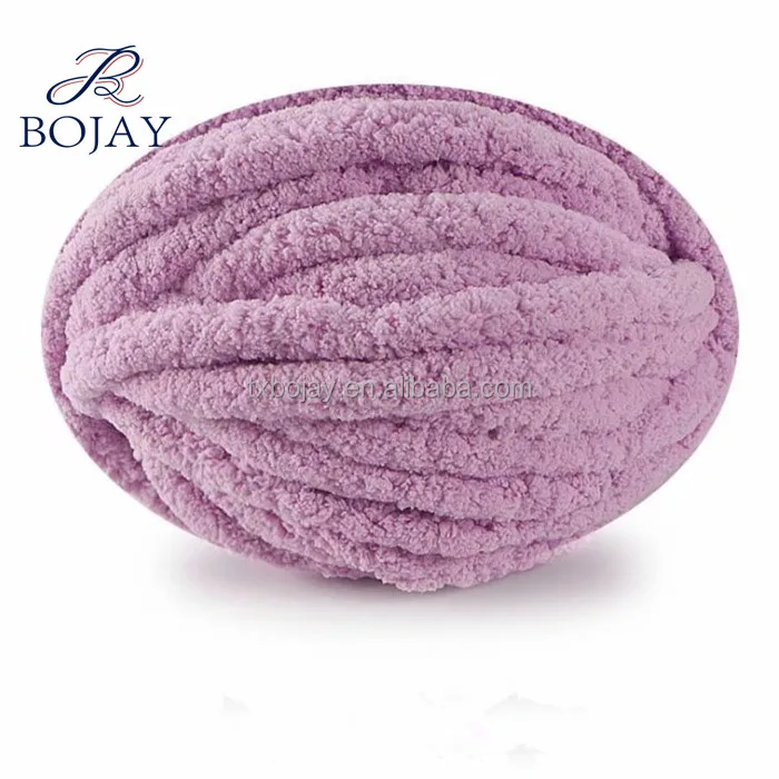  Wholesale Fancy Giant Thick Crochet Yarn For Hand Knitting Blanket Pillow 100% Polyester Super Chunky