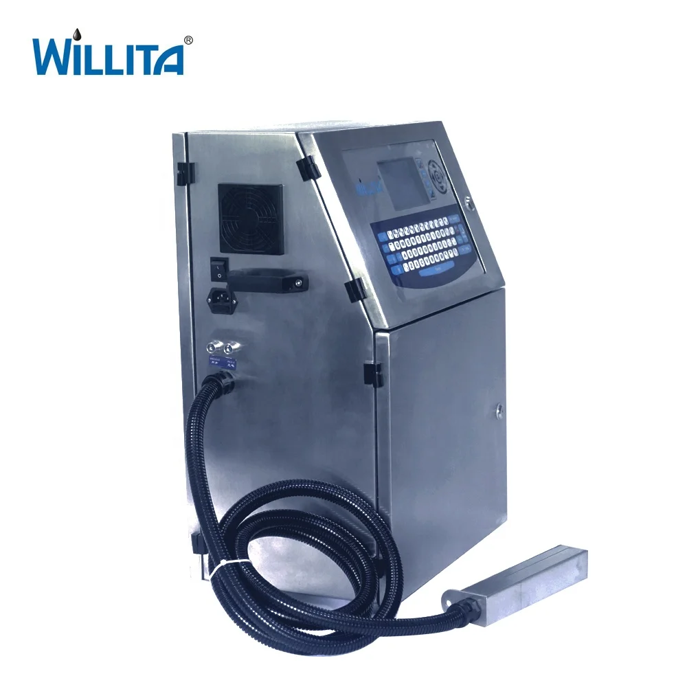 Online Inkjet Printer CIJ Expiry Date Printing Machine For Food Beverage Packing Water Bottle Printing