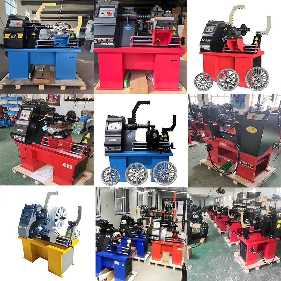Full Automatic Rim Straightening Machine Wheel Repair lathe  Rim repair machine