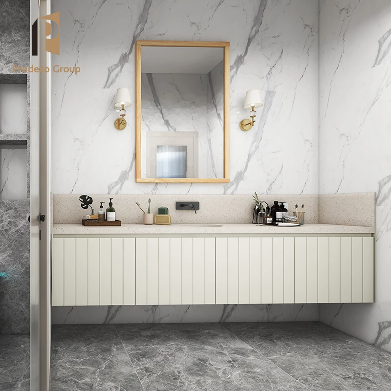 Double Washbasin Bathroom Cabinet Deingn Floating Luxury Bathroom Furniture