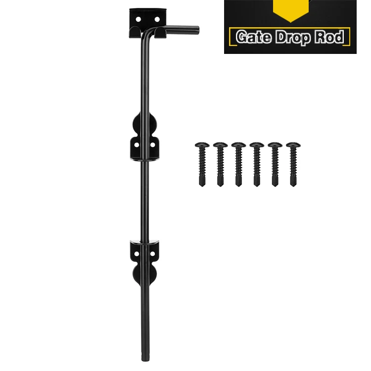 wood gate rod wood fence gate rod holding black open expanded view link gate outdoor living heavy duty rod black