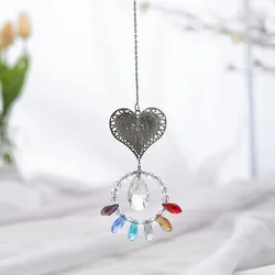 Angel Heart ring crystal pendant Olive bead pendant DIY crystal car pendant rhinestone pearl curtain