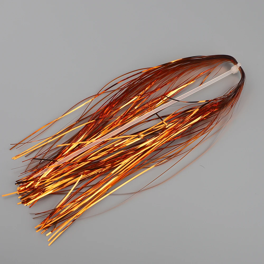 SUPERIORFISHINGWholesale UV Pearl Flashabou Tinsel Fly Tying String Jig Hook Lure Making Fishing Material Lure Hair