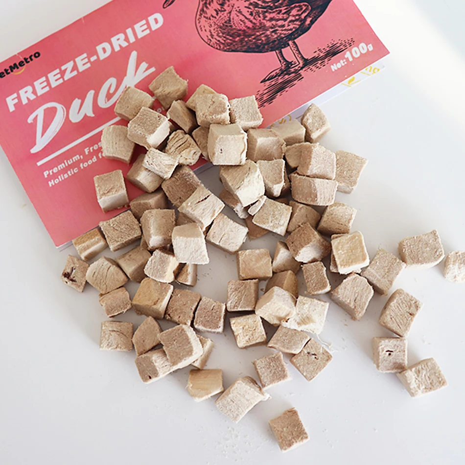 Natural freeze-dried duck cubes new cat treats freeze dried cat treats snacks