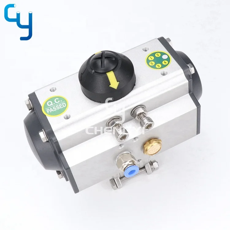 sanitary stainless steel  3 pc pneumatic ball valve