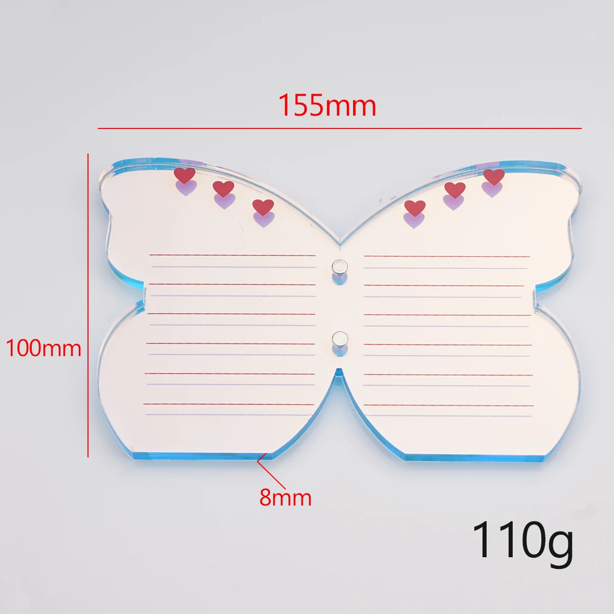 Cloud Heart Butterfly Eyelash Pallet Private Label Magnetic Acrylic Pink Lash Tile with Glue Holder Magnet