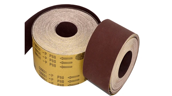 Hot sale  100mm*50M Cheap aluminum oxide abrasive cloth roll
