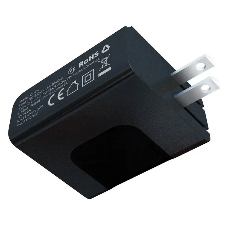 Зарядное устройство для смартфона Qc 3,0, 9 В, 2 А, 18 Вт, еврометр, быстрая зарядка Qc3.0, одна вспышка