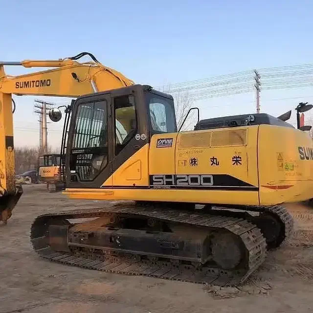 High quality Construction Machinery used sh200 excavator for sumitomo