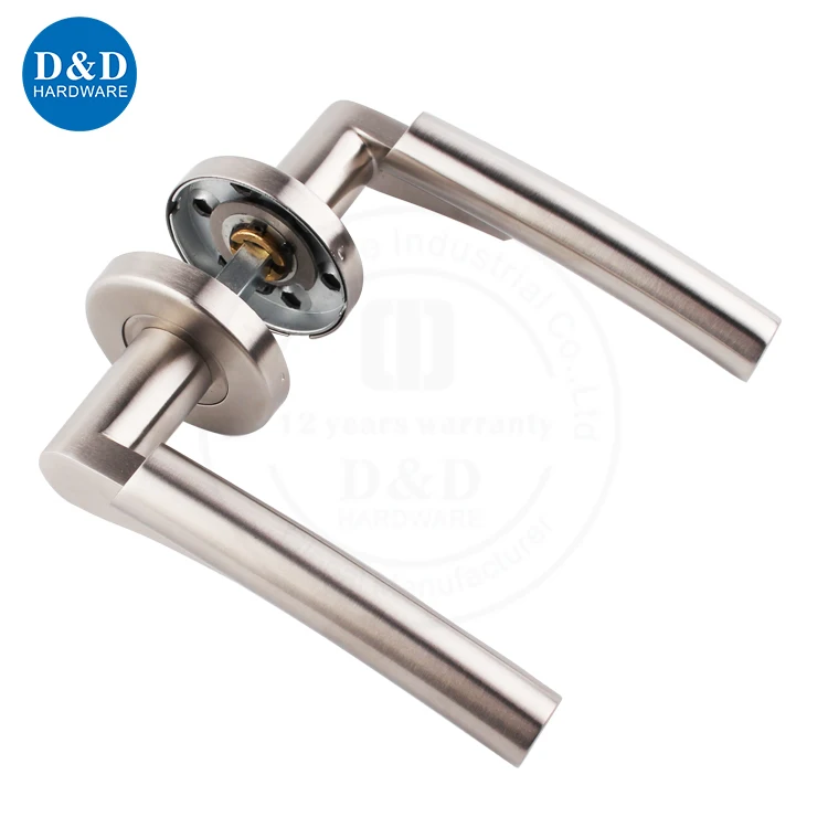 industrial door Stainless steel solid lever door handle for modern metal door
