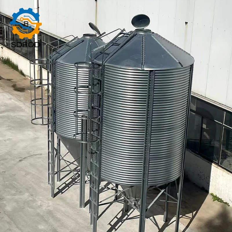SDROD professiont customized pellet seed cereal storage 10ton 200 grain steel silo 100 ton grain silo price grain silo prices