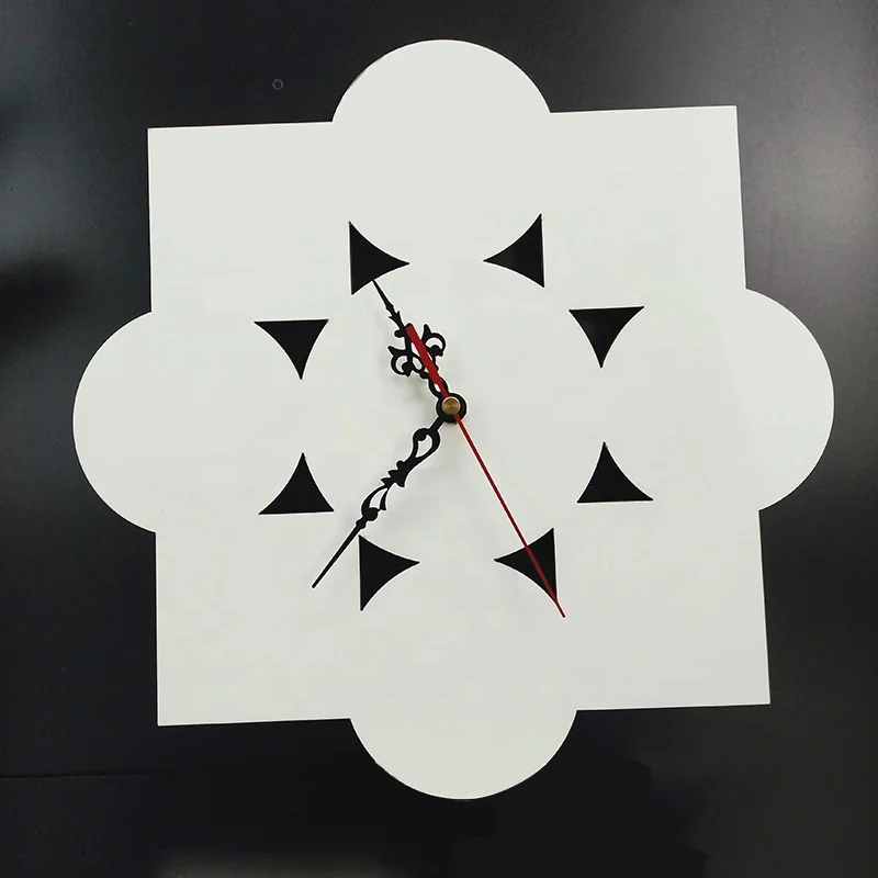 Сублимационные часы из ДВП 30 см круглые деревянные