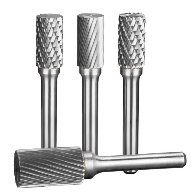 CX Type Spherical Porting Tools Strawberries Carbide Burrs Shape  3/4/5/6mm Shank Double Cut Carbide Rotary Burr Set