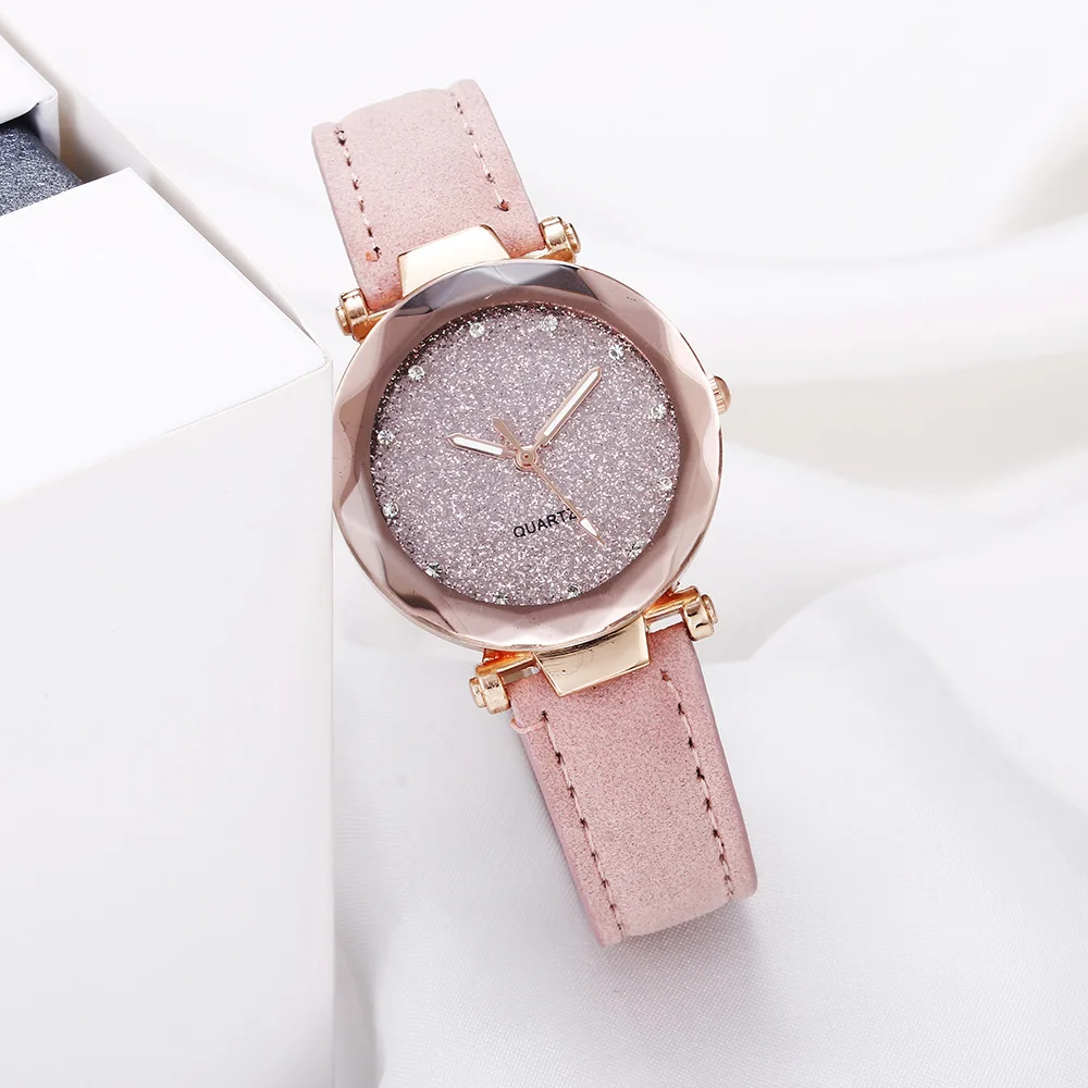 2021 Wholesale Watch Custom Brand Alloy Case Classic Leather Strap women Quartz WristWatch for ladies