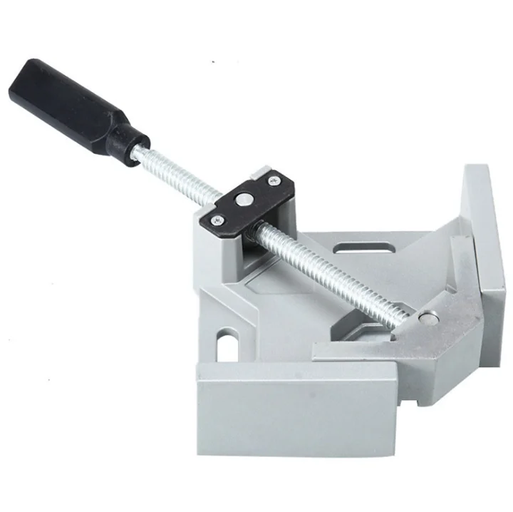 Aluminum Alloy Woodworking Right Angle Clamp, Double Handle 90 Degree Corner Clamp, Adjustable Photo Frame Angle Clip Clamp Tool