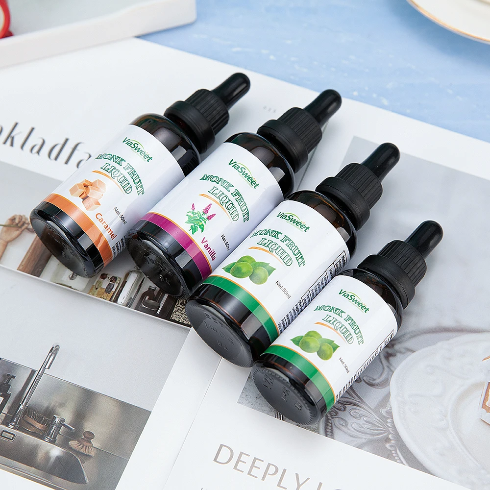 Wholesale zero calories sweetener monk fruit drops sugar liquid