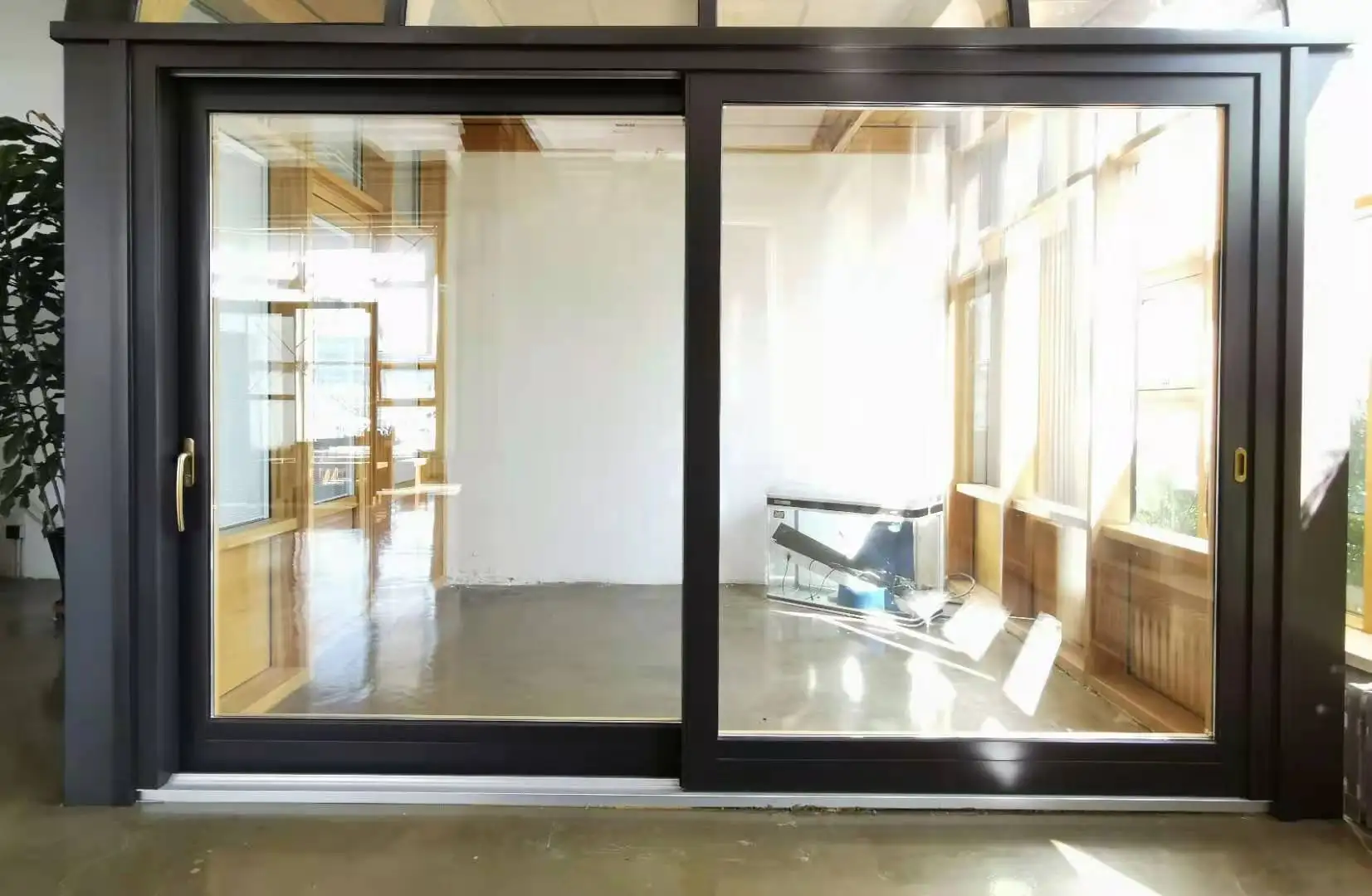Aluminum wood lift and sliding Patio door  balcony sliding doors manufacturer in China