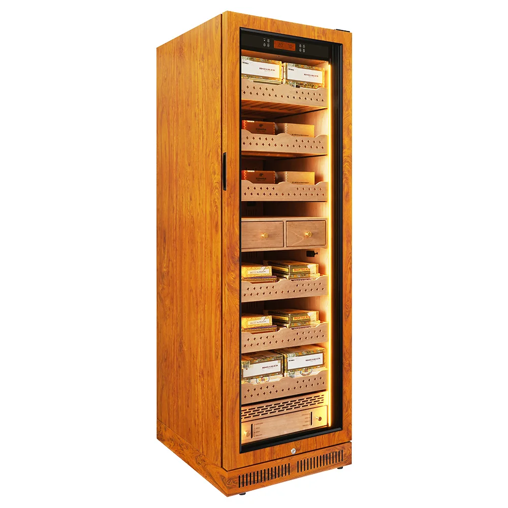 50L-450L Humidity Temperature Control Compressor Thermoelectric Electronic Humidor Wine Cigar Cooler For Cigar