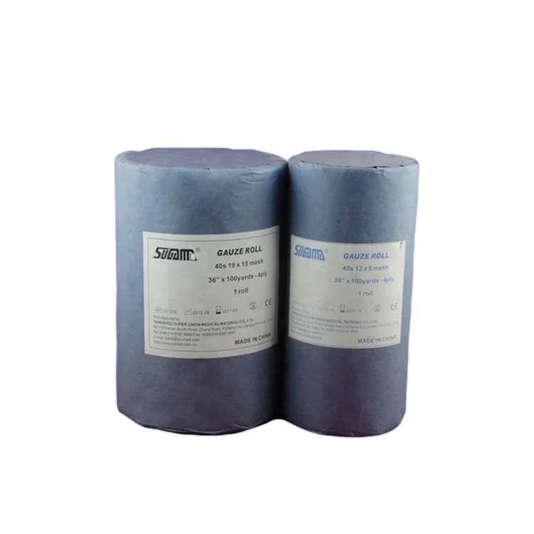 wound dressing sterile cotton absorbent gauze roll