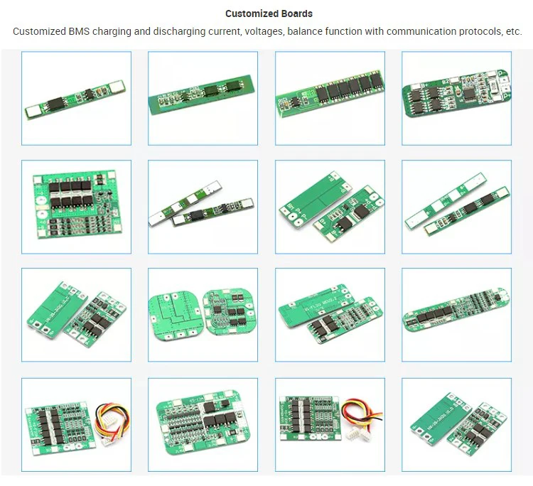 Rechargeable lithium li ion 18650 battery pack bms 1s4p 3.7v 7200mah 8000mah 8800mah 10400mah 12000mah 12ah 14000mah  pack