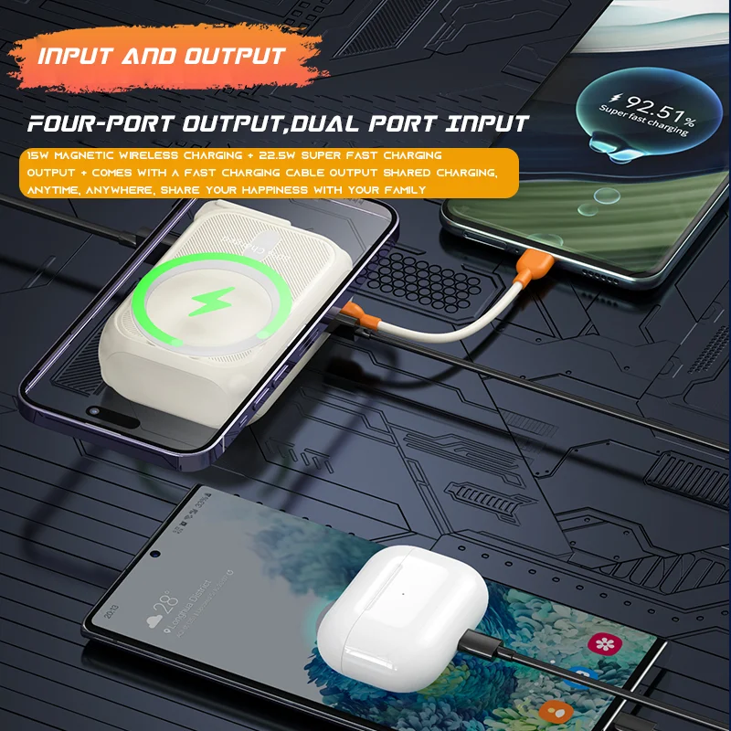 Power Bank 50000 мАч емкость Powerbank 200000 100000