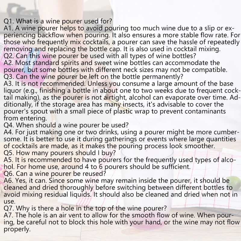 Stainless Steel Pourers Liquor Bottle Pourers And Vinegar Tapered Stopper Spout Liquor Pourers With Rubber Bar Accessories