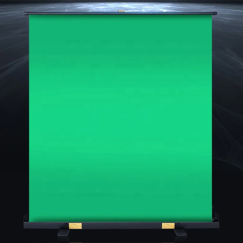 Portable 59in x 79in Collapsible Chroma Key Panel, 10 Second Setup Retractable Green Screen Background