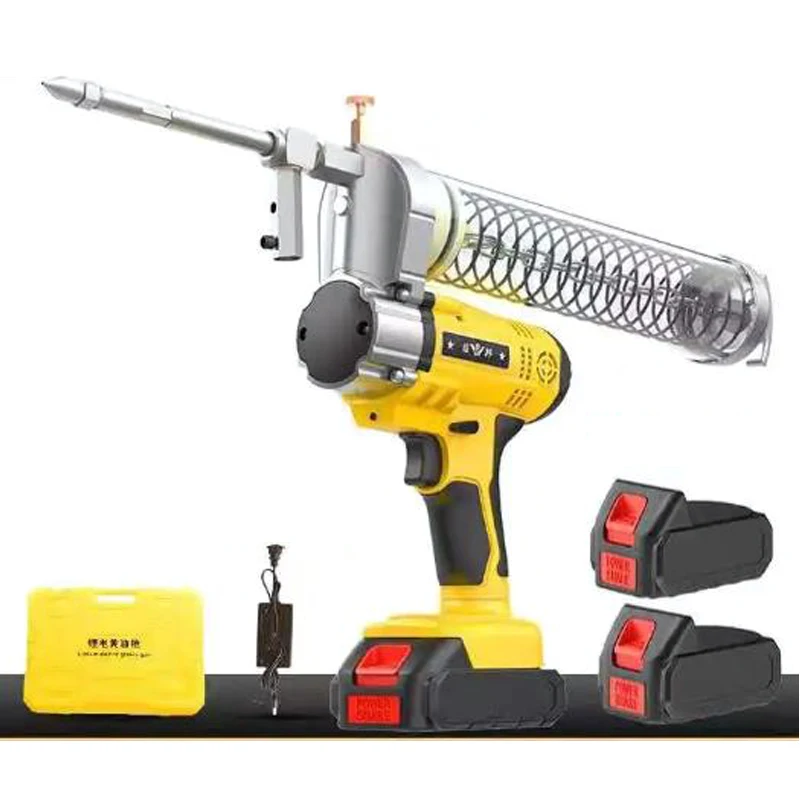 Electric 24V 21V Professional Rechargeable Battery Cordless Grease Gun with 600cc Max10000 psi