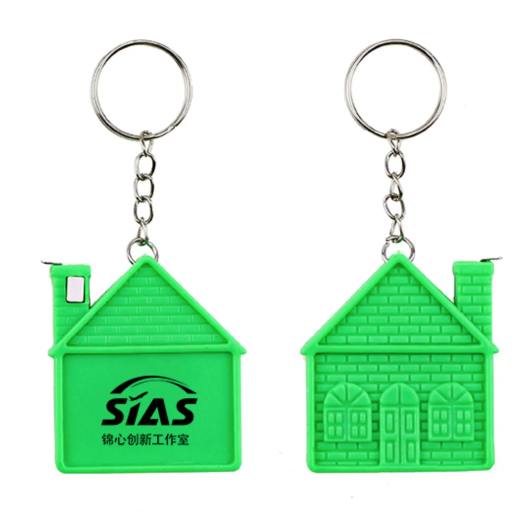 Promotional Cheap House Shape Tape Measure, 0402010 MOQ 100PCS One Year Quality Warranty
