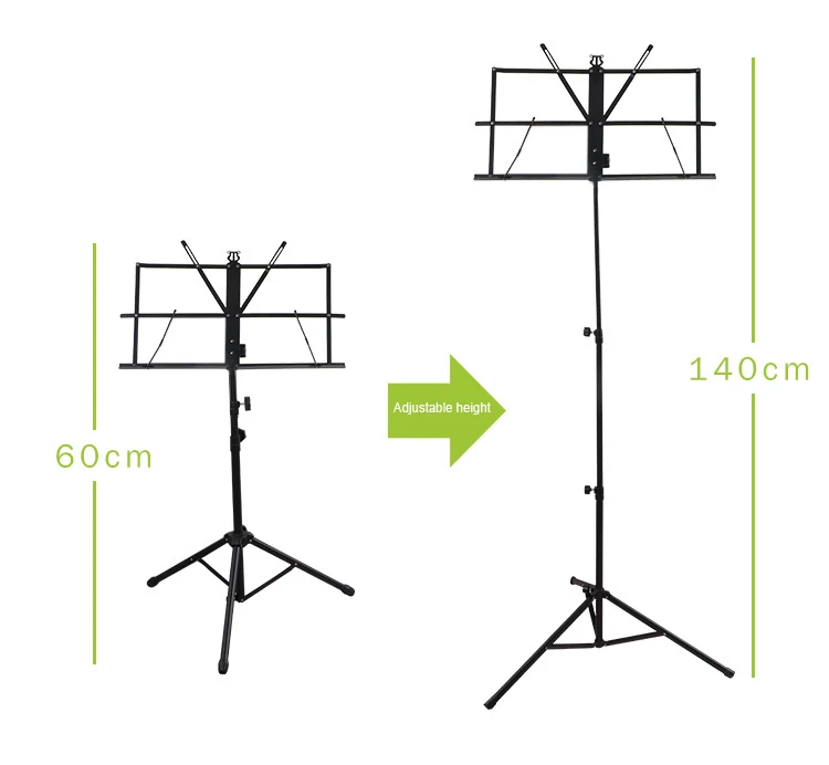 Starway Wholesale Cheap Price Portable Adjustable Metal Tripod Guitar Violin Conductor Music Sheet Stand For School